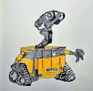 로봇 그림 drawing by woolim