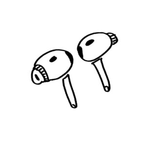 직접 그린 에어팟