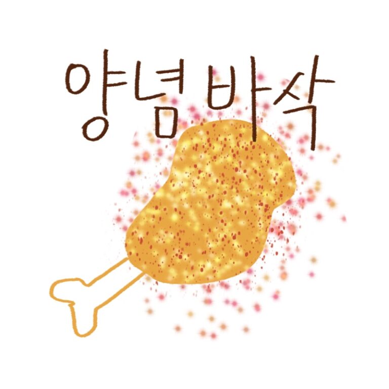 bhc의 신메뉴 스윗칠리킹의 흥행 비결과 판매 기록을 설명하는 woolim의 가이드 일러스트