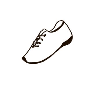 다이나핏의 고탄성 러닝화 스카이 다이나마이트의 기술력과 디자인, 모델 유나 소식을 설명하는 woolim의 가이드 일러스트