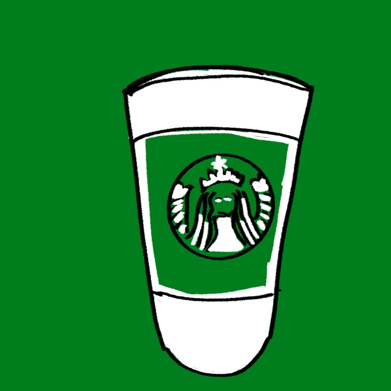 직접 그린 스타벅스 컵