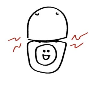 직접 그린 변기 꾸룩 소리와 물 떨어지는 소리 이미지