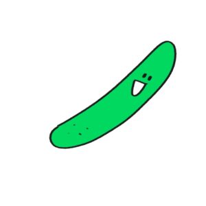 울림(woolim)이 직접 드로잉한 눈가 부기 완화와 수분 공급을 돕는 천연 오이 팩 미용법 일러스트레이션