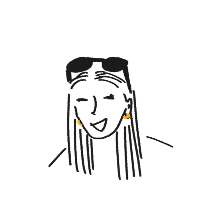 울림(woolim)이 직접 드로잉한 트럼프 손녀 카이 트럼프의 에레혼 쇼핑 논란과 비밀경호국 동행 장면을 담은 일러스트레이션