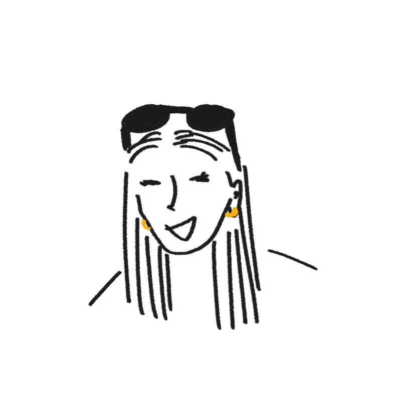 울림(woolim)이 직접 드로잉한 트럼프 손녀 카이 트럼프의 에레혼 쇼핑 논란과 비밀경호국 동행 장면을 담은 일러스트레이션