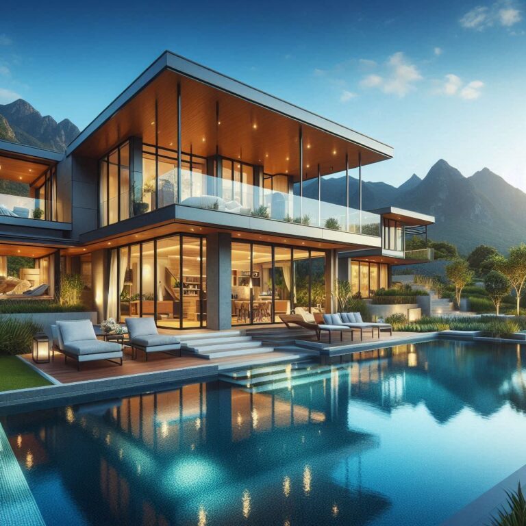 가수 김희철이 거주하는 삼성동 상지리츠빌카일룸 4차의 외관과 내부 특징을 설명하는 럭셔리 하우스 이미지