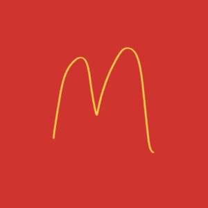 직접 그린 맥도날드 로고