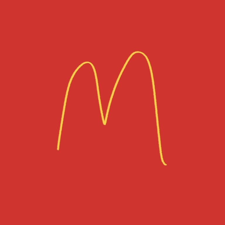 직접 그린 맥도날드 로고