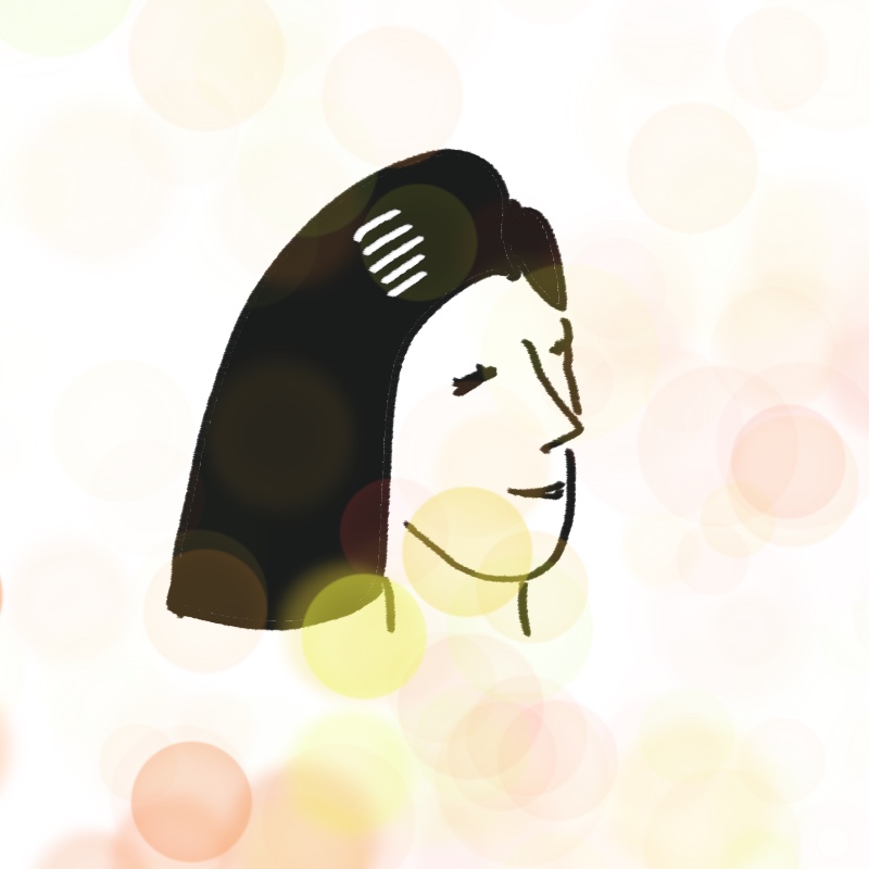 단발로 파격 변신한 김희애 단발모습을 그린 woolim의 일러스트