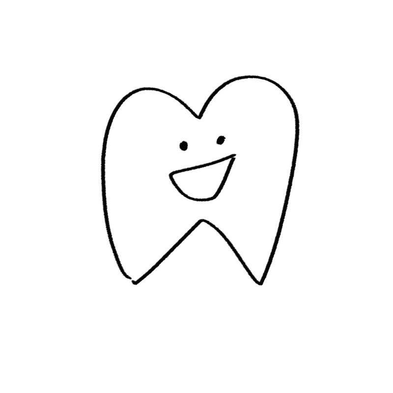 치아 모양 일러스트