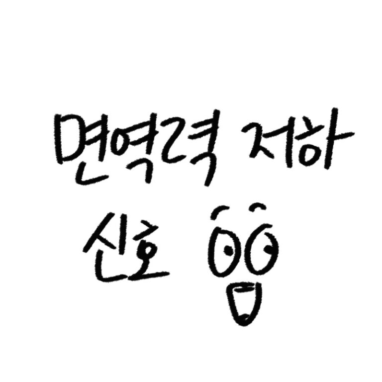 면역력 저하 신호 가이드